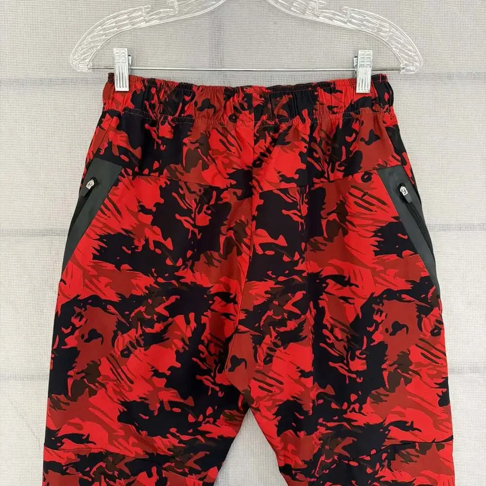 NFQ Men's Small Red Camo Performance Pants With Zip Pockets